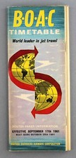 BOAC AIRLINE TIMETABLE