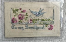 World War One Sweetheart Antique Postcard In Unused Condition