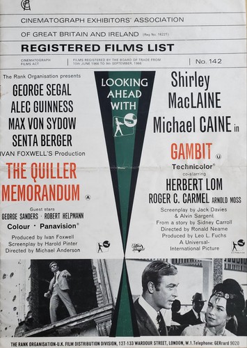 Vintage 1966 film trade - 1966,
