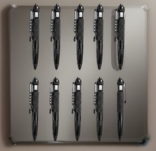 10 Pack Tactical Pen Aluminum Self Defense Glass Breaker Pen Writing Black EDC