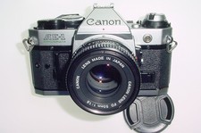 Canon AE-1 Program 35mm SLR Film Manual Camera + Canon 50mm f/1.8 FD Lens