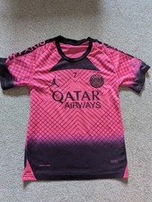 Pink PSG Mbappe football shirt