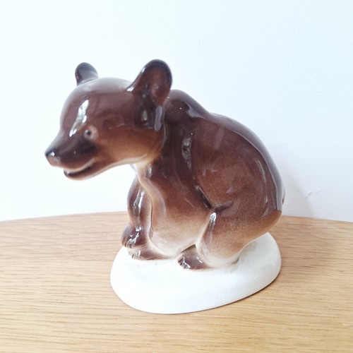 Ussr lomonosov porcelain bear - lomonosov,
