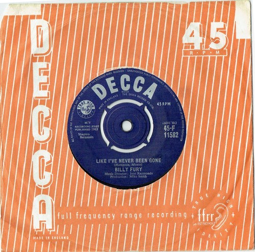 Billy fury like - -, never
