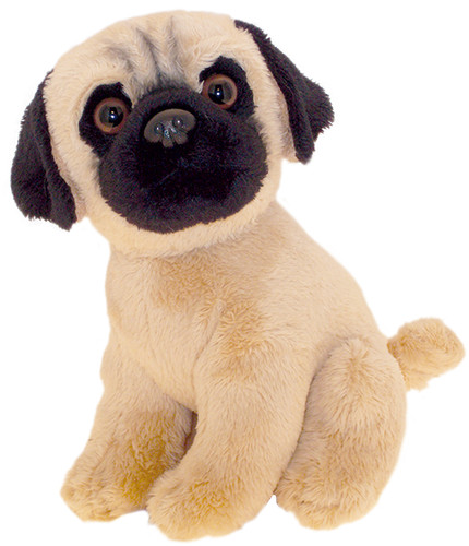 Pug teddy pugs plush - 6.5",