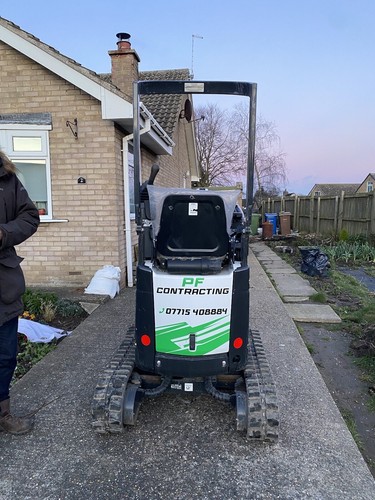 Micro digger hire 720mm wide - digger,