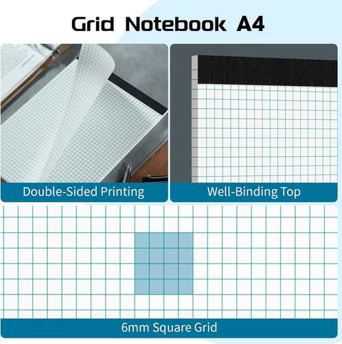 Graph paper pads - paper, a4