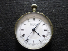 Refmetak Nickel Cased Pin Set Chronmeter Pocket Watch... 52mm.. Fully Working