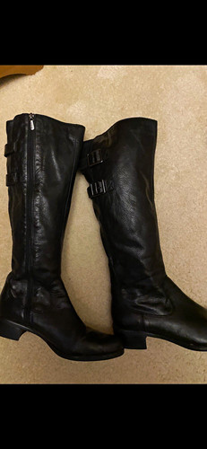 Clarks women black leather - black,