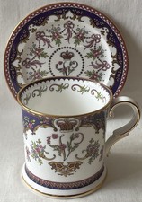 Royal Collection Bone China Queen Victoria Tankard And Trinket Plate.