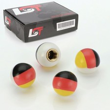 4x Valve Caps Tire Valve Cover Ball Germany Flag for HONDA