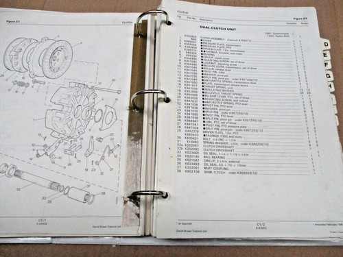 David brown 1690 tractor parts - david,