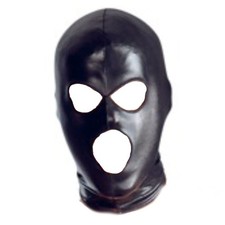 Wet look pvc - wet, black