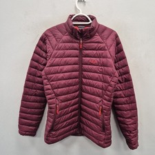 Rab Microlight Nikwax Pertex Down Lightweight Puffer Purple Coat Jacket Uk 12