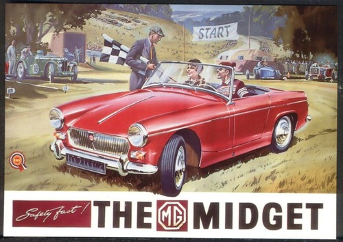 Modern postcard midget - modern, postcard: