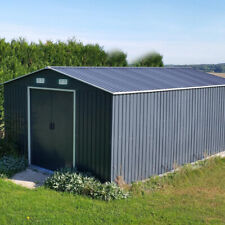 10x8" Outdoor Garden Shed Grey