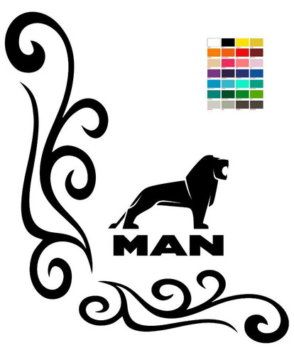 Man window vinyl - x2,