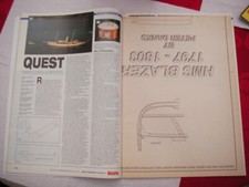 Model Boats plan of HMS Blazer 1797 to 1803 scale warship with orig Mag Sept 200