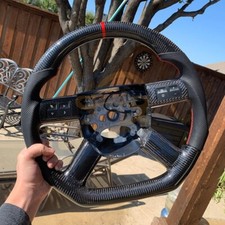 Black Carbon Fiber Steering