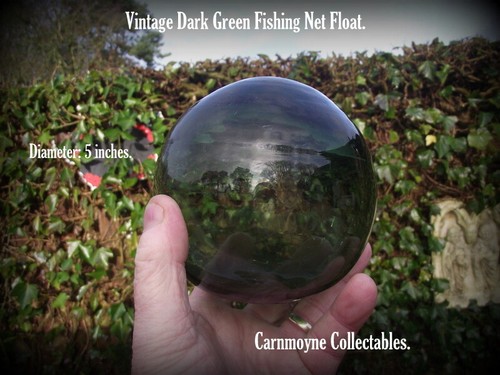 Vintage hand blown - blown, dark