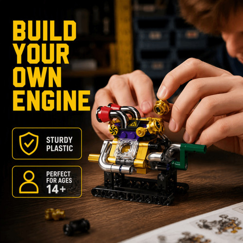 Mechanical engine - v8,