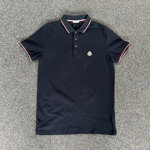 Moncler men black polo - moncler,