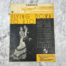 Fred Astaire "CARIOCA" from Flying down to Rio Sheet Music VTG TH5