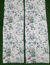 Vtg Lined Floral Curtains64wX
