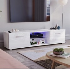 White LED Tv Stand 