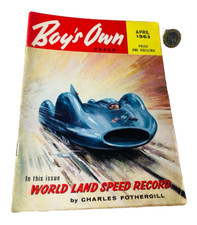 Magazine Boys Own Paper Mag April 1963 Vintage ra