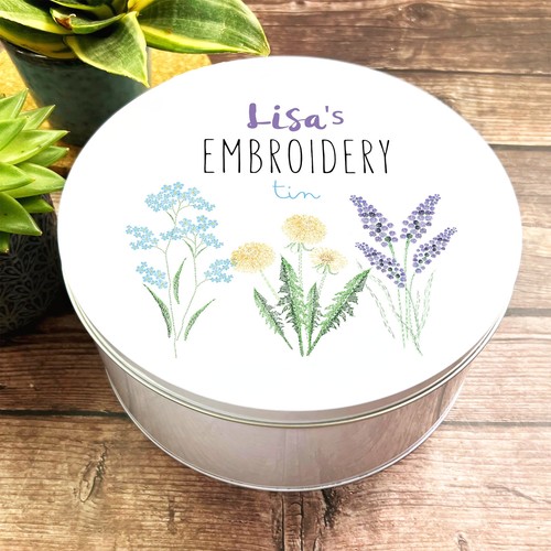 Round sewing kit - round, storage