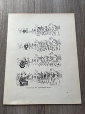 1921 print by h.m. bateman -  the politician who addressed the troops