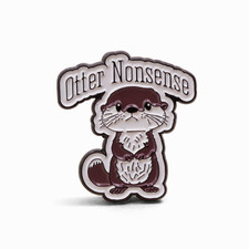 Otter Nonsense Enamel Pin