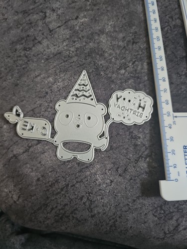 Happy birthday metal die - happy,
