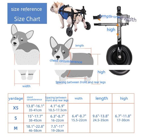 Adjustable dog wheelchair for - wheelchair,