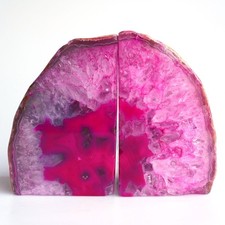 Geode Bookends Agate Decor