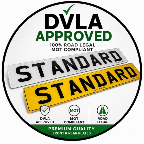 Premium number plates pair - plates,