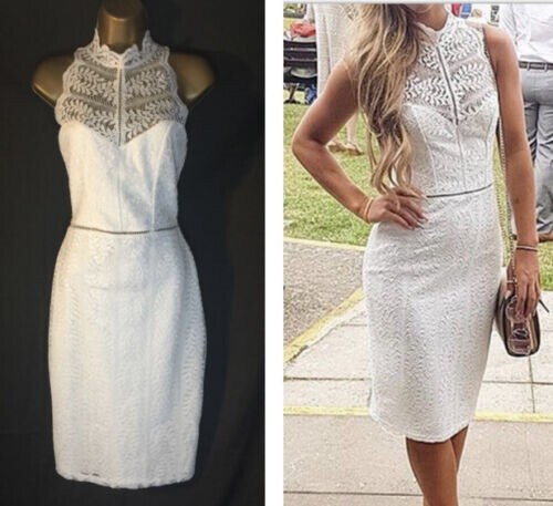 Lipsy white bodycon - bodycon, halter