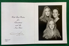 Antique Signed Christmas Card Society Photographer Lord Patrick Lichfield QEII