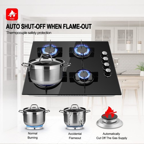 60cm 4burner gas hob built - 60cm,