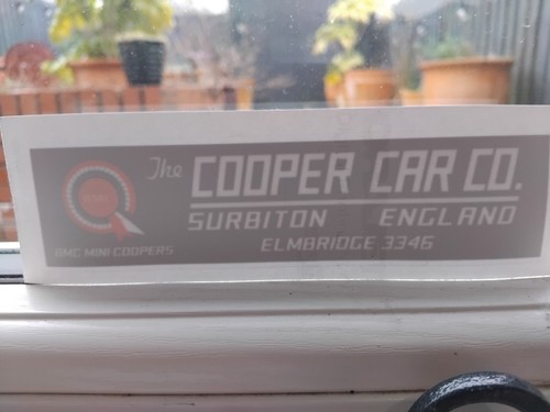 Classic mini cooper rear - classic, s