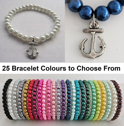 Glass pearl bead - glass, with