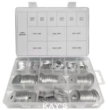 240 Piece Penny Washers Assorted M2 M4 M6 M8 M10 M12 Mudguard Washer Zinc Plated