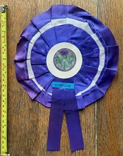 1960s/70s Vintage SCOTLAND Large 'Thistle' ROSETTE. 28cm x 20cm. Excellent.