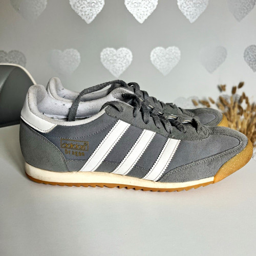 Adidas dragon men grey - men's, grey/white