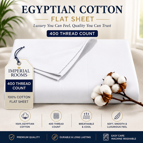Flat sheet bed - bed, egyptian
