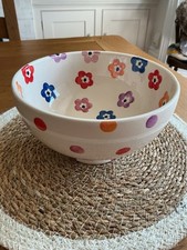 Emma Bridgewater Bright Flowers & Polka Medium Footed/Serving Bowl - 1st