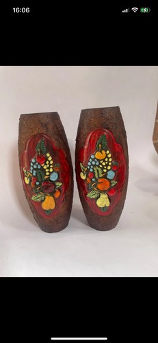 Pair vintage vases - pair, of