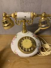 Vintage Aynsley Howard Sprays China Rotary Telephone Astral International prop