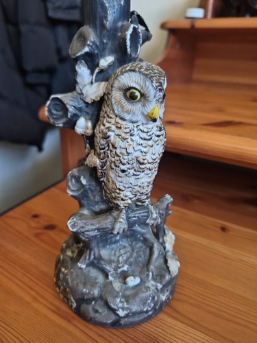 Owl figurine branch - owl,